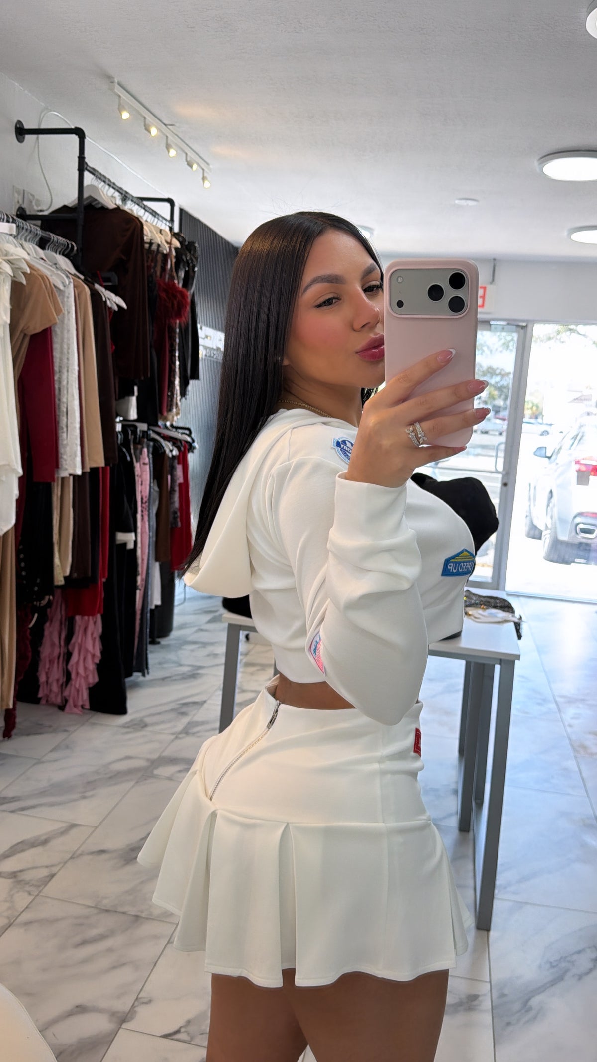 Travel white set