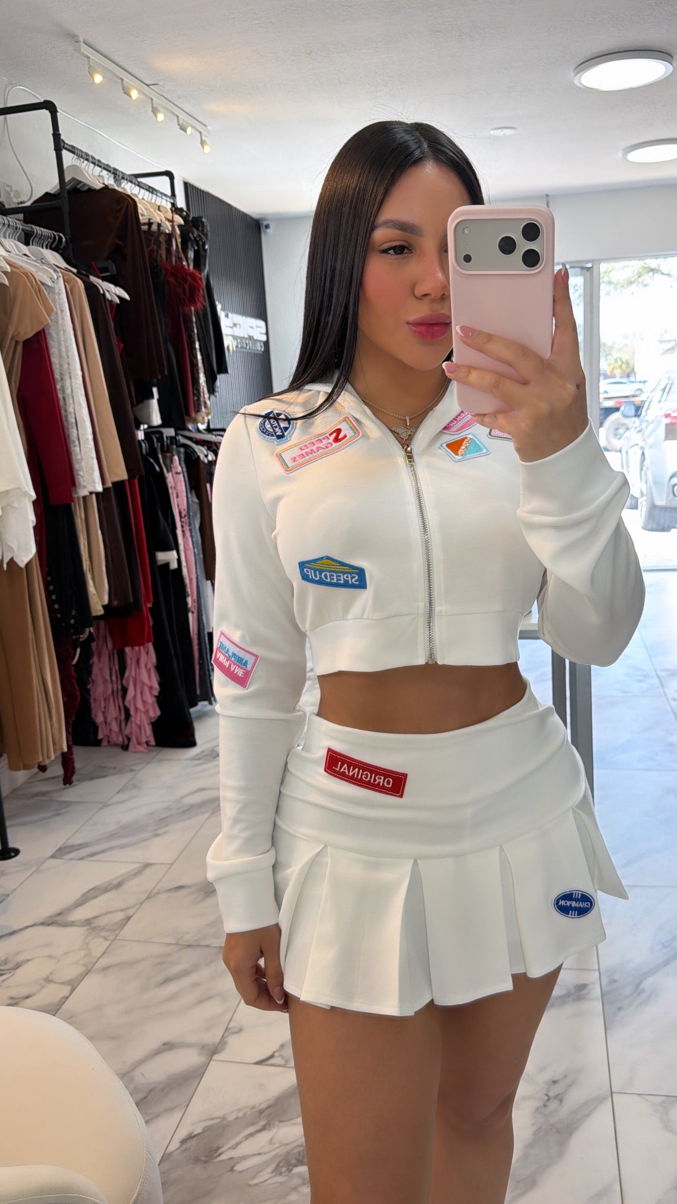 Travel white set