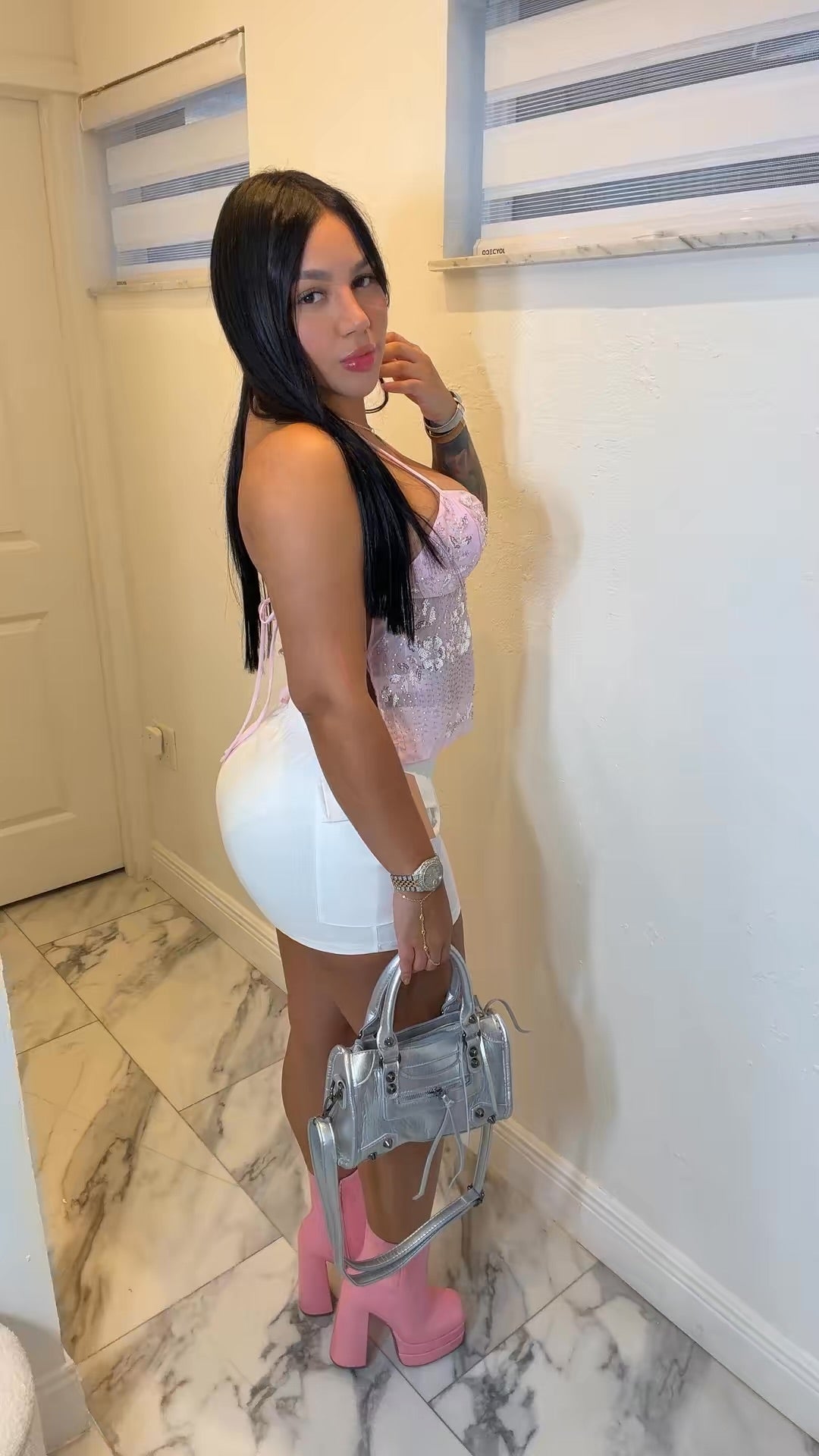 Fairy pink crop top