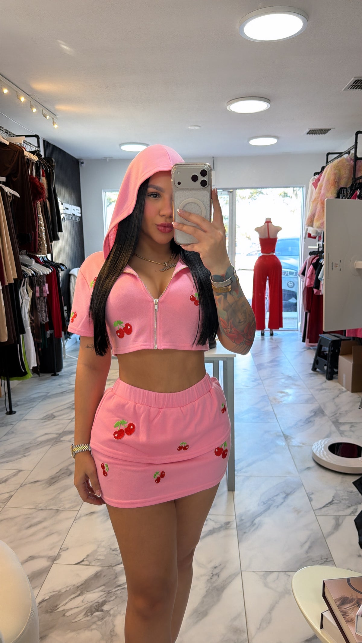 Cherry pink set